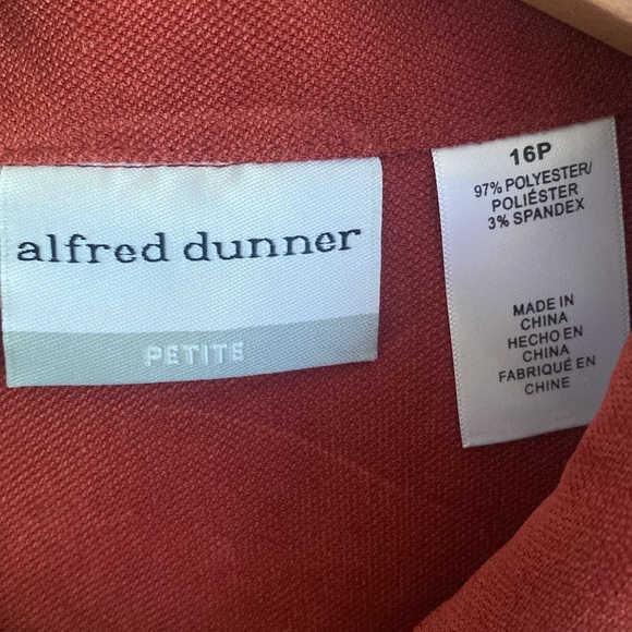 (B38) Vintage alfred dunner zip front Long-sleeve jacket, Size 16P, NWT - Picture 4 of 11